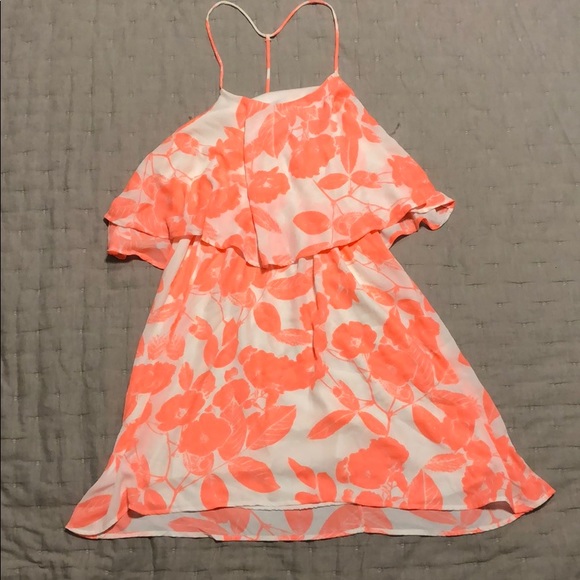 Francesca's Collections Dresses & Skirts - Coral floral dress